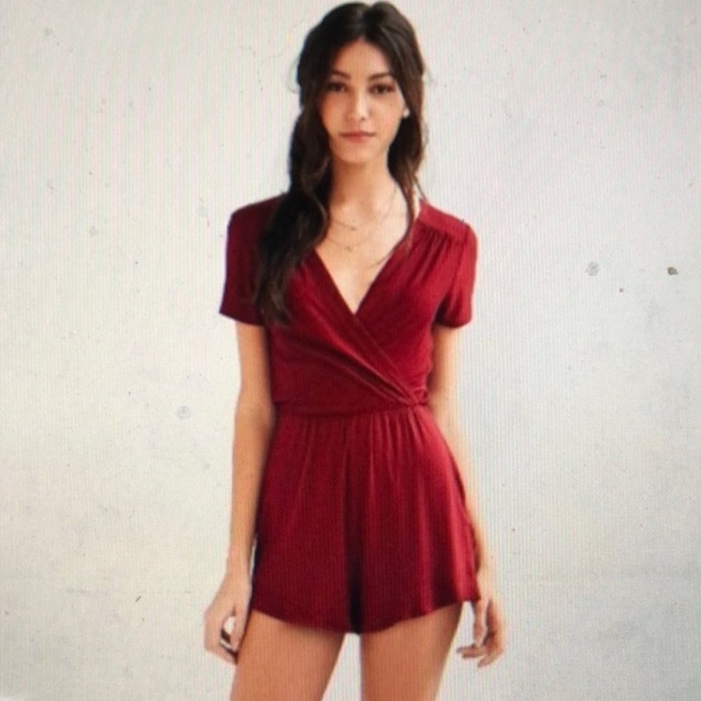 Kimchi Blue Maroon Romper